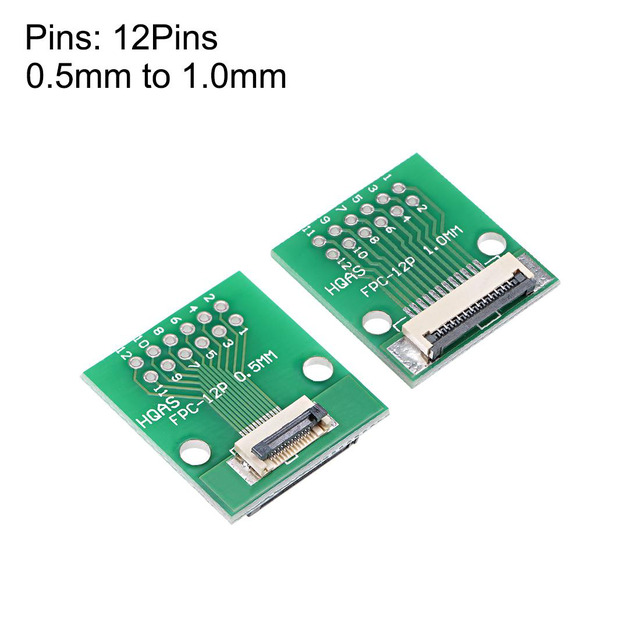 Adaptateur FFC FPC 12 Broches 0.5mm/1mm Vers PCB DIP 2.0mm - Pour électronique
