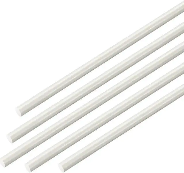 Main image of FRP Fiberglass Round Rod 1/8 inch Dia 20 inch Length White Engineering Round Bar Rod 5pcs