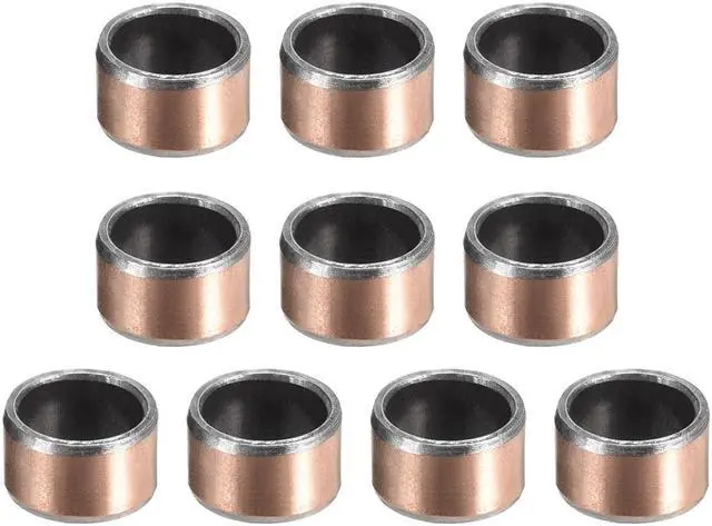 Main image of Sleeve Bearing 8mm Bore x 10mm OD x 6mm Length Plain Bearings Wrapped Oilless Bushings (Pack of 10)