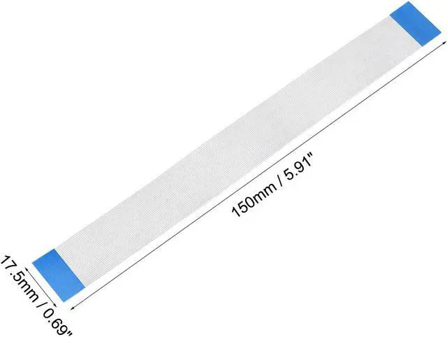 Alt view image 3 of 4 - Flexible Flat Cable, 34 Pins 0.5mm Pitch 150mm FPC FFC Flexible Ribbon Cable for LCD TV Car Audio DVD Player Laptop 5Pcs (A Type)
