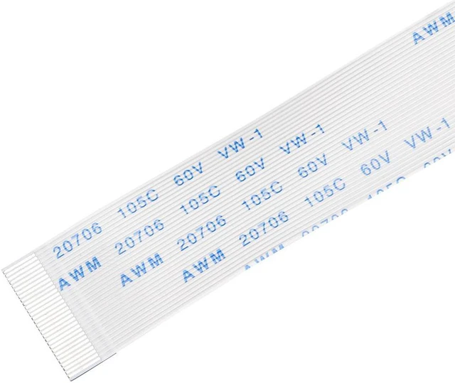 Alt view image 3 of 4 - Flexible Flat Cable, 30 Pins 0.5mm Pitch 400mm FPC FFC Flexible Ribbon Cable for LCD TV Car Audio DVD Player Laptop (B Type)