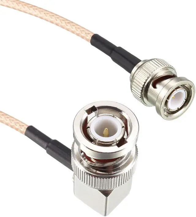 Alt view image 3 of 4 - BNC Male to BNC Male Right Angle Coax Cable RG316 RF Coaxial Cable 1.5 Feet