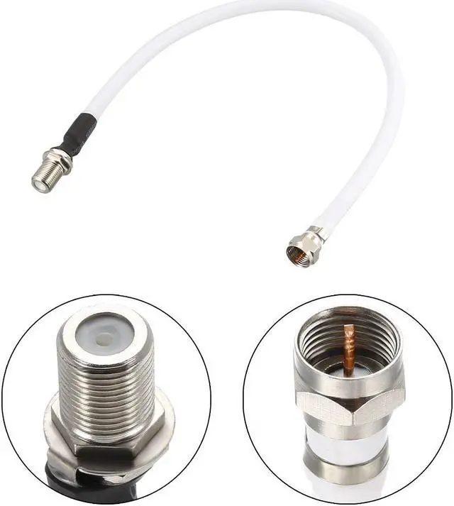 Main image of RG6 Coax Cable F Type Male to F Type Female Coaxial Cable 2 Feet