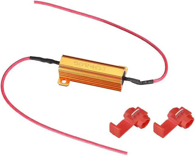 Main image of 2pcs 50W 4 ohm Load Resistor Fix LED Bulb Fast Hyper Flash, Blink Error Code, Warning Cancellor for LED Turn Signal Lights or LED License Plate Light