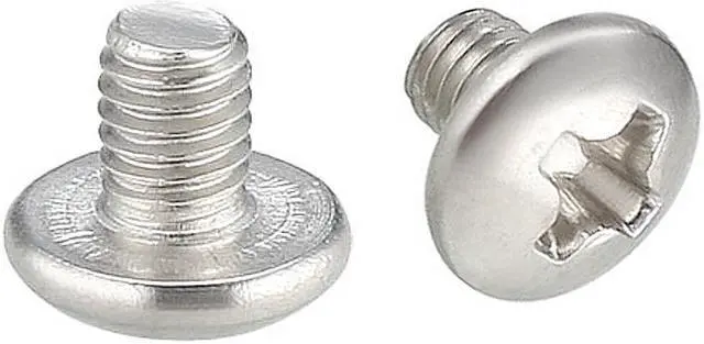 Main image of Machine Screws, M3x4mm Phillips Truss Head Screw, 304 Stainless Steel, Fasteners Bolts 30Pcs