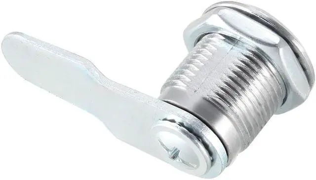 Alt view image 5 of 6 - Cam Lock 20mm Cylinder Long Cabinet Locks Fits for 1/2-inch Max Thickness Panel Keyed Different 2Pcs