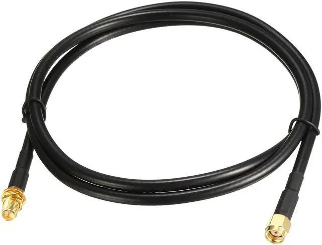 Main image of Antenna Extension Cable RP-SMA Male to RP-SMA Female Coax Cable 3.3 Feet RG58