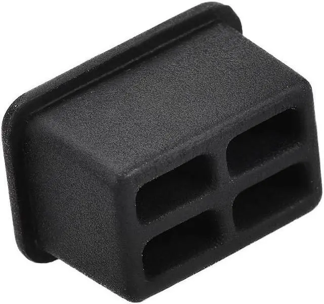 Alt view image 4 of 4 - SFP-A Port Anti-Dust Stopper Cap Cover Black Silicone 20pcs