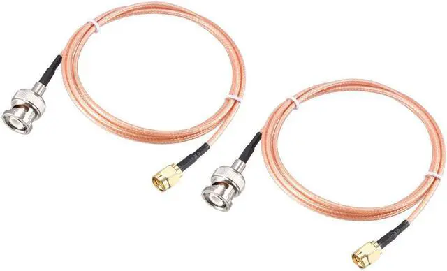 Main image of RG316 Coaxial Cable with BNC Male to SMA Male Connectors 50 Ohm 3 ft 2pcs