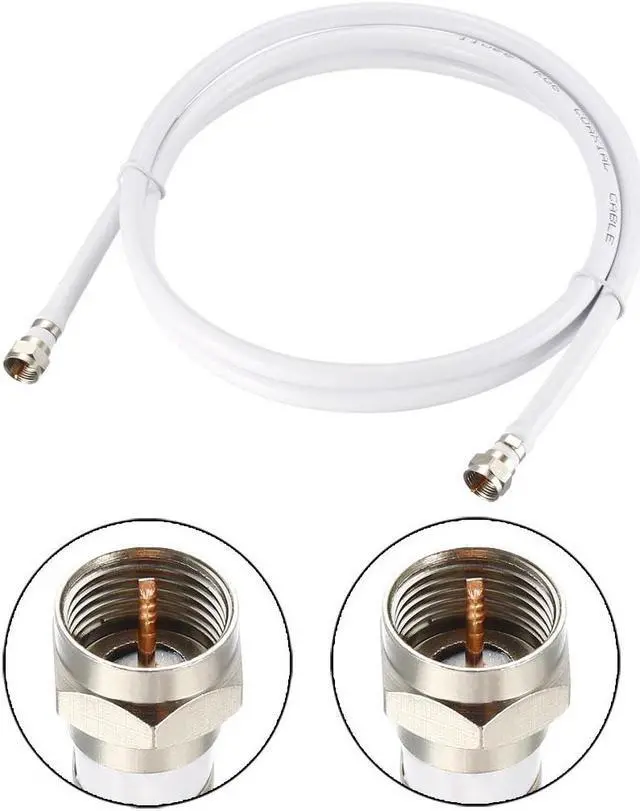 Alt view image 2 of 4 - RG6 Coaxial Cable With F Type Male to F Type Male Connectors 4 ft 2pcs
