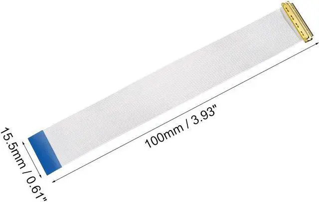 Alt view image 2 of 4 - Flexible Flat Cable, 30 Pins 0.5mm Pitch 100mm FPC FFC Flexible Ribbon Cable for LCD TV Car Audio DVD Player Laptop (B Type)