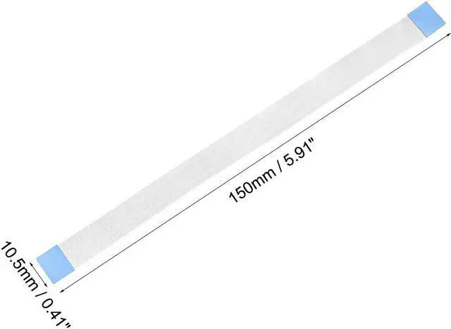 Alt view image 3 of 4 - Flexible Flat Cable, 20 Pins 0.5mm Pitch 150mm FPC FFC Flexible Ribbon Cable for LCD TV Car Audio DVD Player Laptop 10Pcs (A Type)