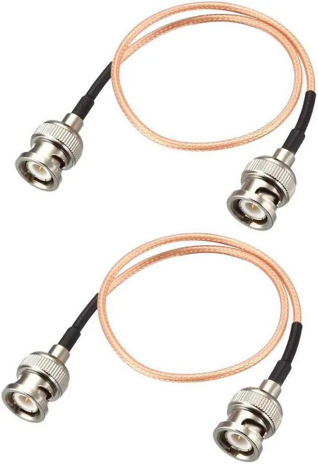 Main image of BNC Male to BNC Male Coax Cable RG316 RF Coaxial Cable 50 ohm 1.5 Feet 2pcs
