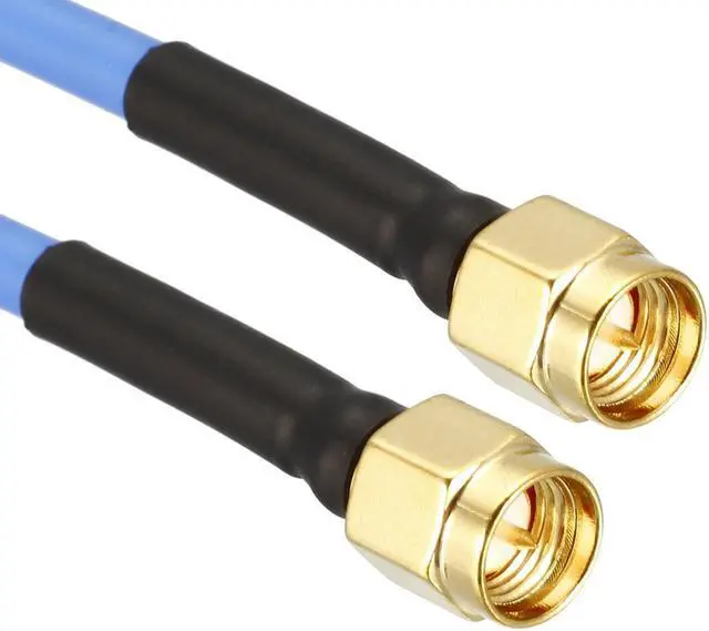 Alt view image 3 of 4 - SMA Male to SMA Male Right Angle Coaxial Cable 50 ohm 0.15M/0.5Ft RG402