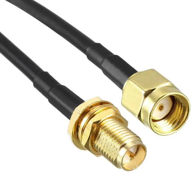 Alt view image 3 of 4 - Antenna Extension Cable RP-SMA Male to RP-SMA Female Low Loss RG174 4 ft 2pcs