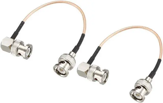 Alt view image 5 of 7 - BNC Male to BNC Male Right Angle Coax Cable RG316 RF Coaxial Cable 1 Feet 2pcs