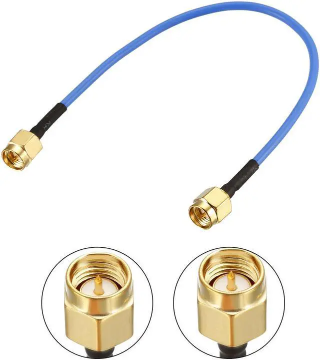 Alt view image 2 of 4 - SMA Male to SMA Male Coaxial Cable 50 ohm 0.15M/0.5Ft RG405 2pcs