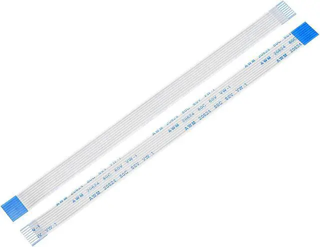 Main image of Flexible Flat Cable,150mm 1mm Pitch 8 Pins FPC FFC Flexible Ribbon Cable for LCD TV Car Audio DVD Player 5Pcs (B type)