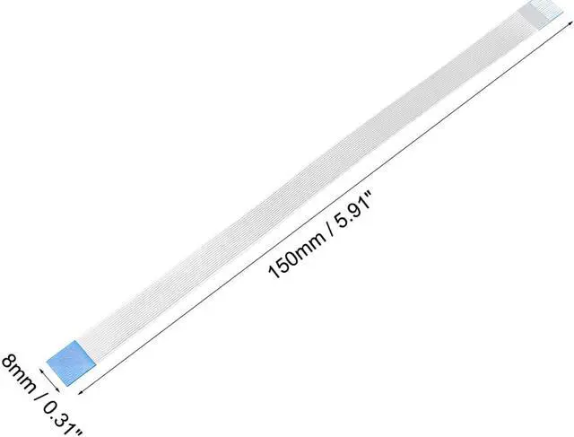 Alt view image 3 of 4 - Flexible Flat Cable, 15 Pins 0.5mm Pitch 150mm FPC FFC Flexible Ribbon Cable for LCD TV Car Audio DVD Player Laptop 10Pcs (B Type)