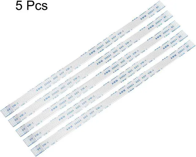 Alt view image 2 of 4 - Flexible Flat Cable,150mm 1mm Pitch 6 Pins FPC FFC Flexible Ribbon Cable for LCD TV Car Audio DVD Player 5Pcs (A type)