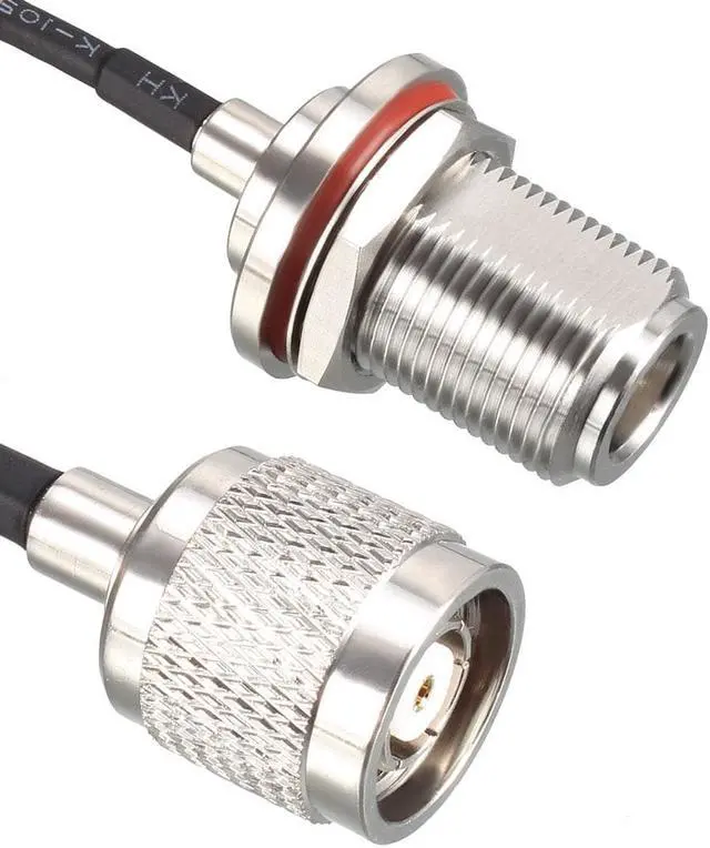 Alt view image 3 of 4 - RP-TNC Male to N-Type Female Bulkhead RG316 Coax Cable 1-feet