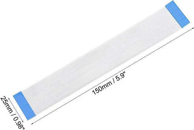 Alt view image 3 of 4 - Flexible Flat Cable,150mm 1mm Pitch 24 Pins FPC FFC Flexible Ribbon Cable for LCD TV Car Audio DVD Player 5Pcs (A type)