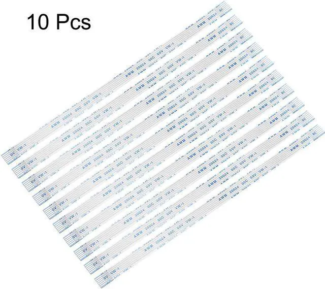 Alt view image 2 of 5 - Flexible Flat Cable,150mm 1mm Pitch 6 Pins FPC FFC Flexible Ribbon Cable for LCD TV Car Audio DVD Player 10Pcs (A type)