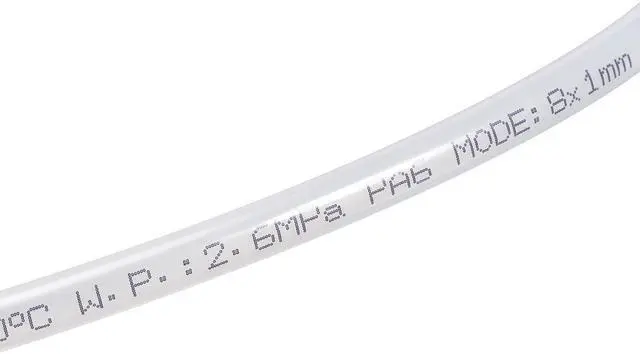 Main image of Nylon Tubing,6mm ID x 8mm OD,3.28Ft Length,Fuel Line Plastic Tubing,Pneumatic Hose Tube,for Air Brake System Or Fluid Transfer,Translucent