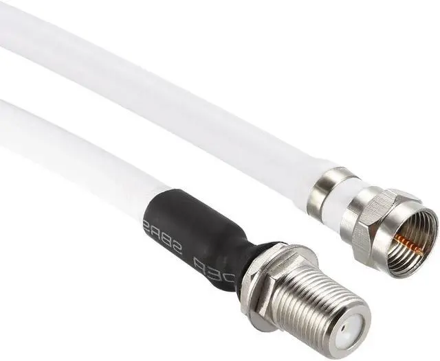 Alt view image 4 of 5 - RG6 Coax Cable F Type Male to F Type Female Coaxial Cable 2 Feet