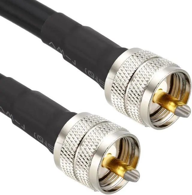 Alt view image 3 of 4 - RG8U Coaxial Cable with Pl-259 Male Connectors for CB/Ham Radio 6 Ft