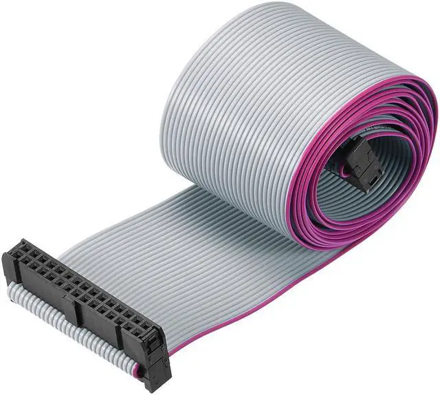 Main image of IDC Wire Flat Ribbon Cable FC/FC Connector A-type 30 Pins 2.54mm Pitch 1m Length Gray