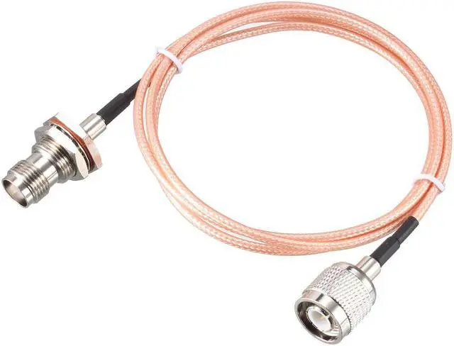 Main image of RG316 RF Coaxial Cable TNC Male to TNC Female Bulkhead Pigtail Jumper Cable 3 ft