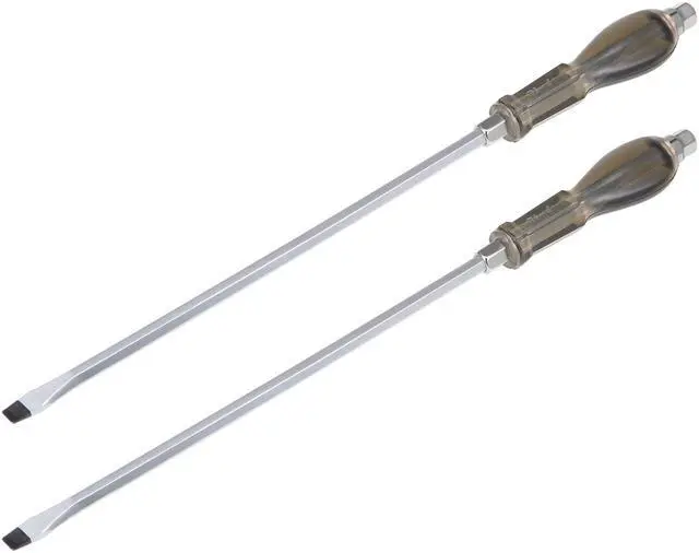 Main image of 9mm Slotted Impact Screwdriver, 12-Inch Keystone Demolition Driver Magnetic, 2 Pack