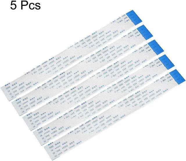Alt view image 3 of 5 - Flexible Flat Cable,150mm 1mm Pitch 16 Pins FPC FFC Flexible Ribbon Cable for LCD TV Car Audio DVD Player 5Pcs (B type)