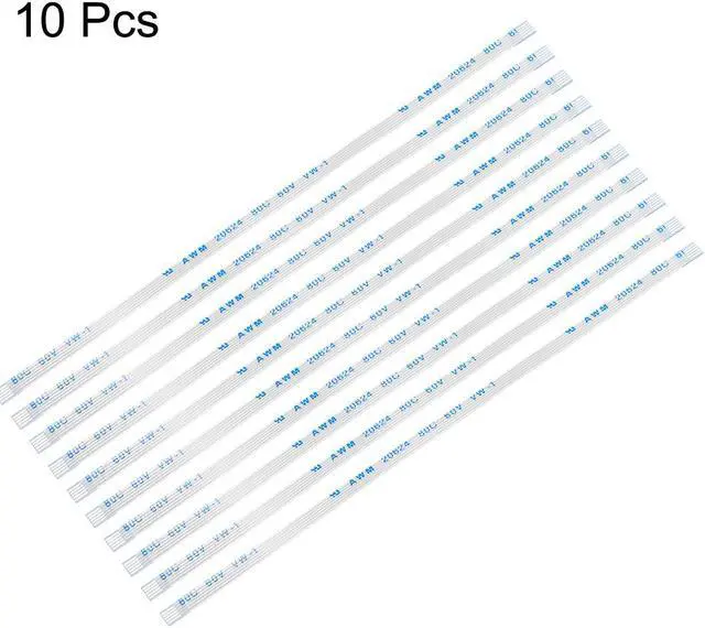 Alt view image 2 of 4 - Flexible Flat Cable, 5 Pins 0.5mm Pitch 120mm FPC FFC Flexible Ribbon Cable for LCD TV Car Audio DVD Player Laptop 10Pcs (A Type)