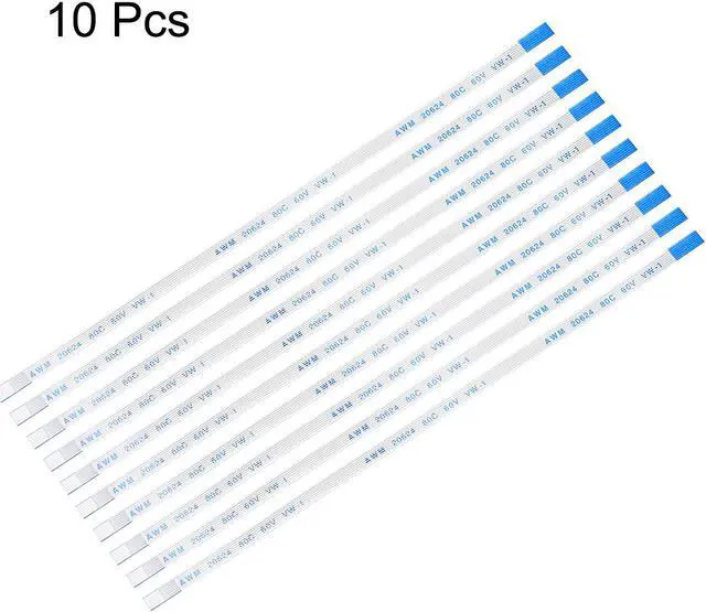 Alt view image 2 of 4 - Flexible Flat Cable, 6 Pins 0.5mm Pitch 150mm FPC FFC Flexible Ribbon Cable for LCD TV Car Audio DVD Player Laptop 10Pcs (B Type)