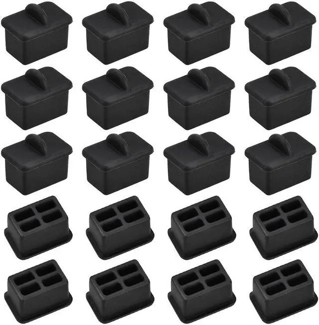 Main image of SFP-A Port Anti-Dust Stopper Cap Cover Black Silicone 20pcs