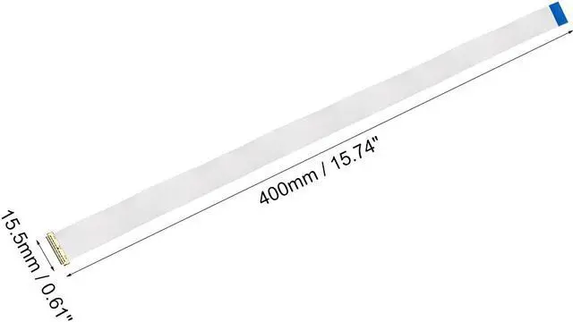 Alt view image 2 of 4 - Flexible Flat Cable, 30 Pins 0.5mm Pitch 400mm FPC FFC Flexible Ribbon Cable for LCD TV Car Audio DVD Player Laptop (A Type)