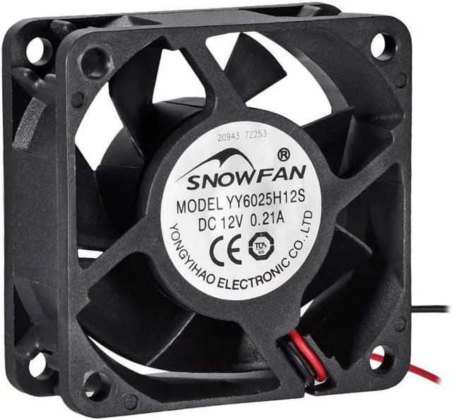 Main image of SNOWFAN Authorized 60mm x 60mm x 25mm 12V Brushless DC Cooling Fan YY-6025H12S