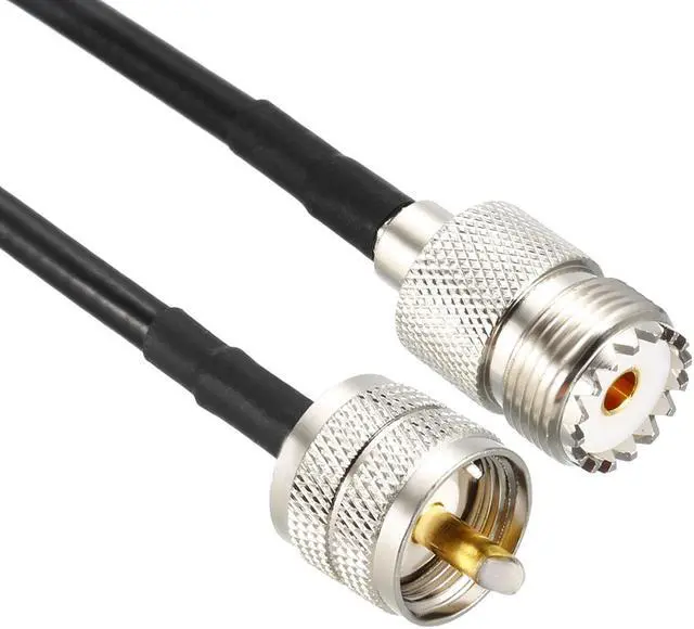 Alt view image 3 of 4 - UHF SO239 Female to UHF PL259 Male Low Loss RG58 Coax Cable 10 ft