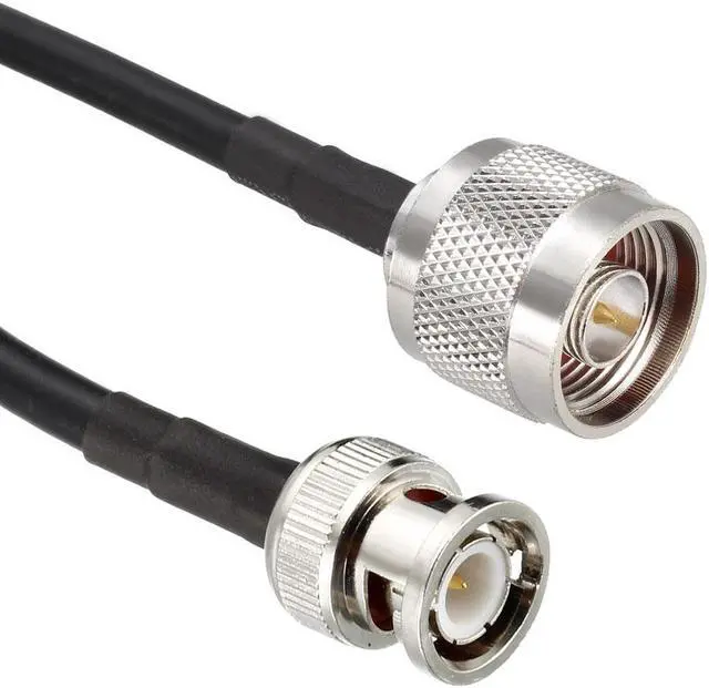 Alt view image 3 of 4 - N Male to BNC Male Coax Cable Low Loss RG58 Coaxial Cable for Ham Radio 20 Inch