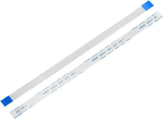 Main image of Flexible Flat Cable,150mm 1mm Pitch 6 Pins FPC FFC Flexible Ribbon Cable for LCD TV Car Audio DVD Player 10Pcs (A type)