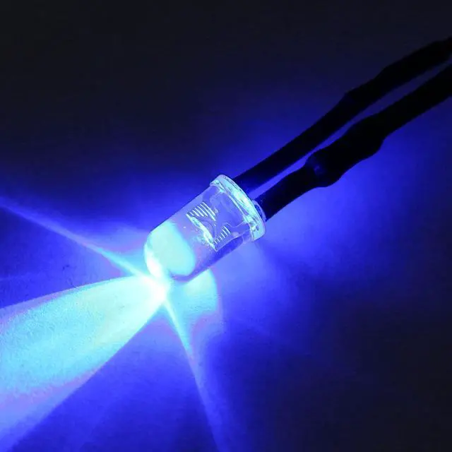 Alt view image 4 of 4 - Prewired LED Light , DC 3-5V 20mA - 5mm Blue Pre-Wired Bulb Lamp ( 3PCS )