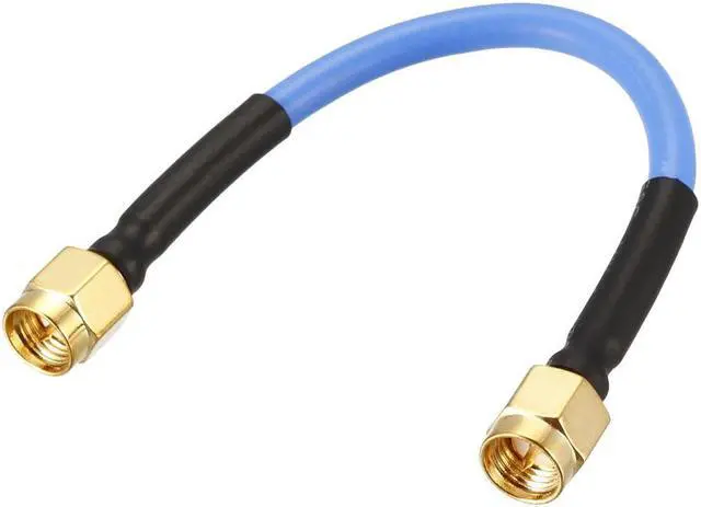 Main image of SMA Male to SMA Male Right Angle Coaxial Cable 50 ohm 0.1M/0.33Ft RG402