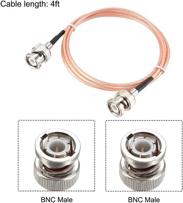 Alt view image 2 of 4 - BNC Male to BNC Male Coax Cable RG316 Low Loss RF Coaxial Cable 50 ohm 4 ft