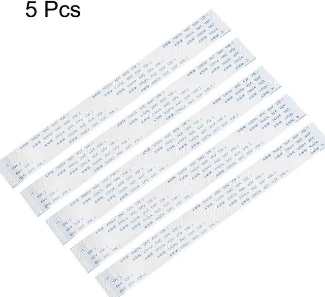 Alt view image 2 of 4 - Flexible Flat Cable, 34 Pins 0.5mm Pitch 150mm FPC FFC Flexible Ribbon Cable for LCD TV Car Audio DVD Player Laptop 5Pcs (A Type)