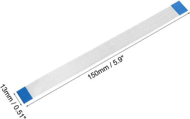 Alt view image 3 of 4 - Flexible Flat Cable,150mm 1mm Pitch 12 Pins FPC FFC Flexible Ribbon Cable for LCD TV Car Audio DVD Player 10Pcs (A type)