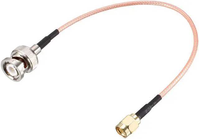 Main image of RG316 Coaxial Cable with BNC Male to SMA Male Connectors 50 Ohm 0.66 ft