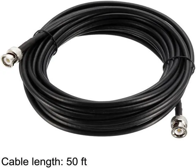 Alt view image 4 of 4 - BNC Male to BNC Male Coax Cable RG58 Low Loss RF Coaxial Cable 50 ohm 50 ft