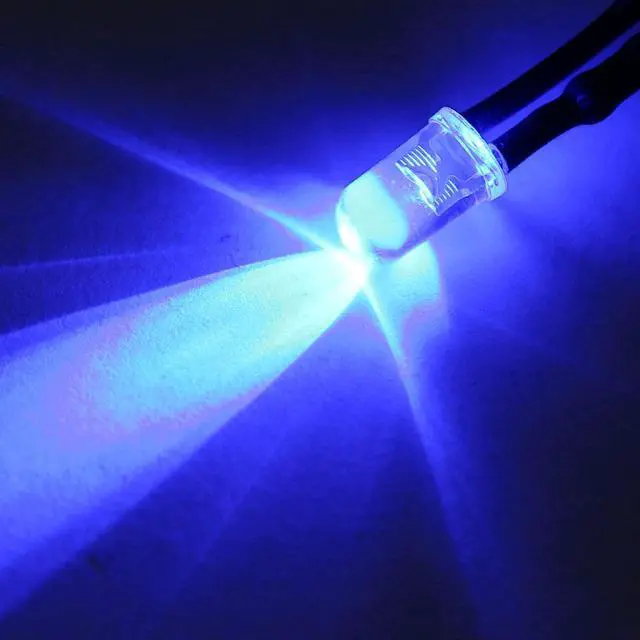 Alt view image 4 of 4 - Prewired LED Light , DC 24V 20mA - 5mm Blue Pre-Wired Round Top Bulb Lamp for DIY Boat Parties ( 10PCS )